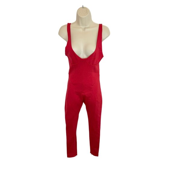 Delfi Collective Isadora Red Jumpsuit NWT - Size S - Picture 3 of 10